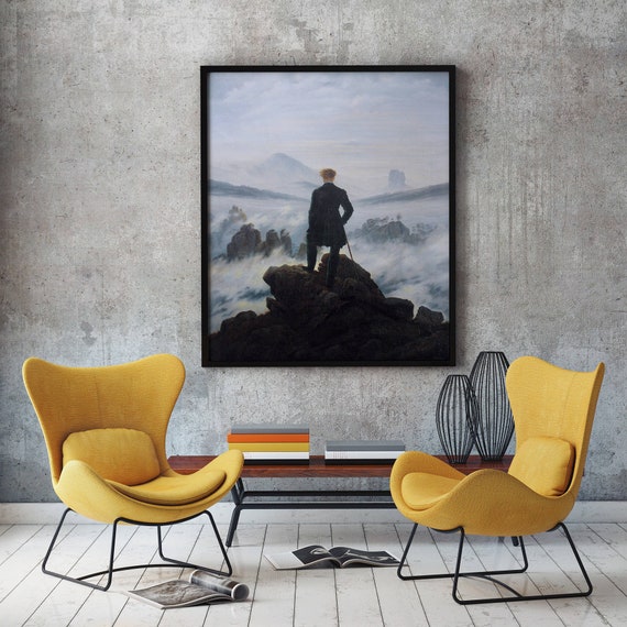 1818/" Canvas Art Print /"The Wanderer above the Sea of Fog
