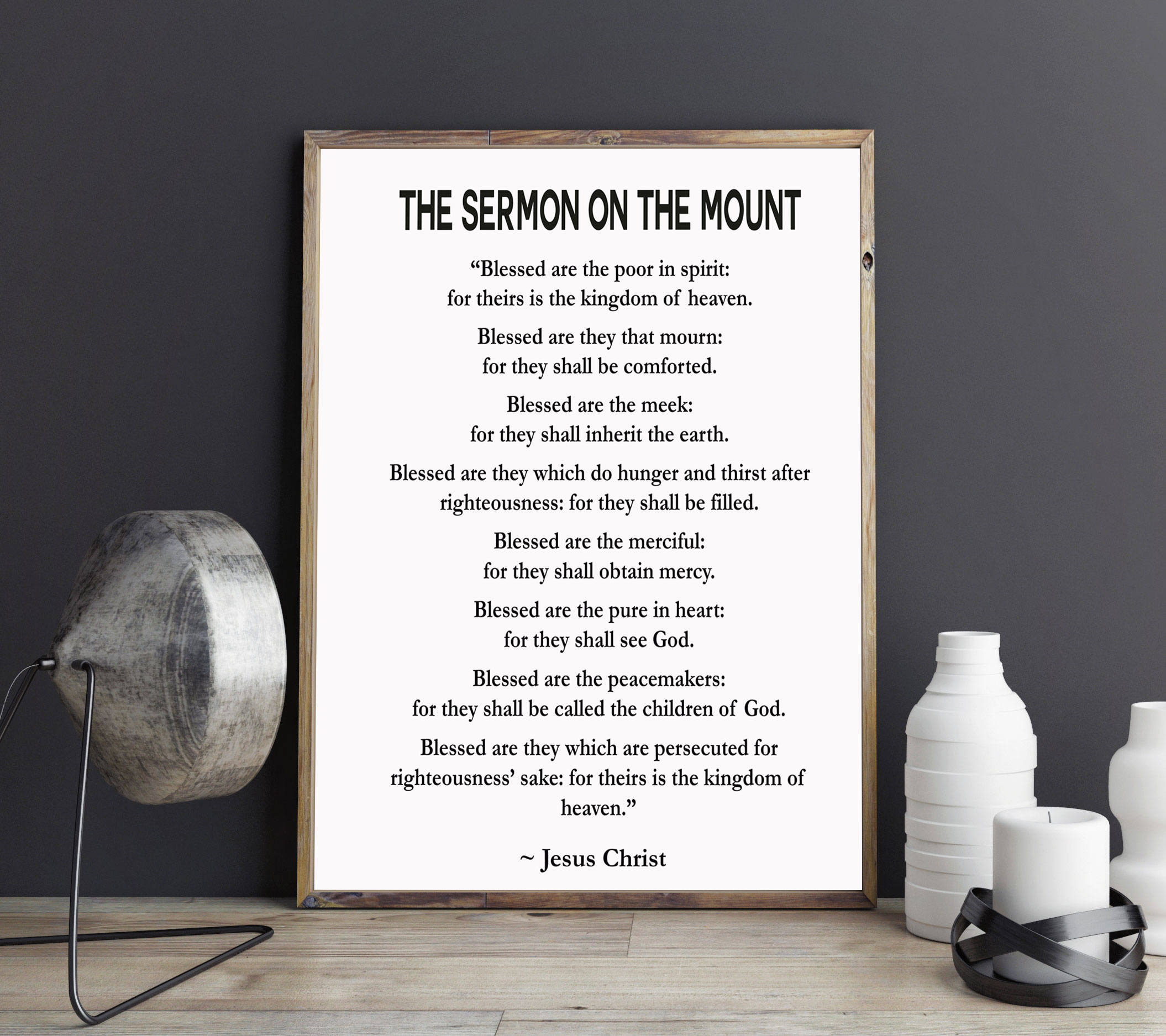 The Sermon On The Mount By Jesus Christ Gospel Of Matthew Chapter 5 