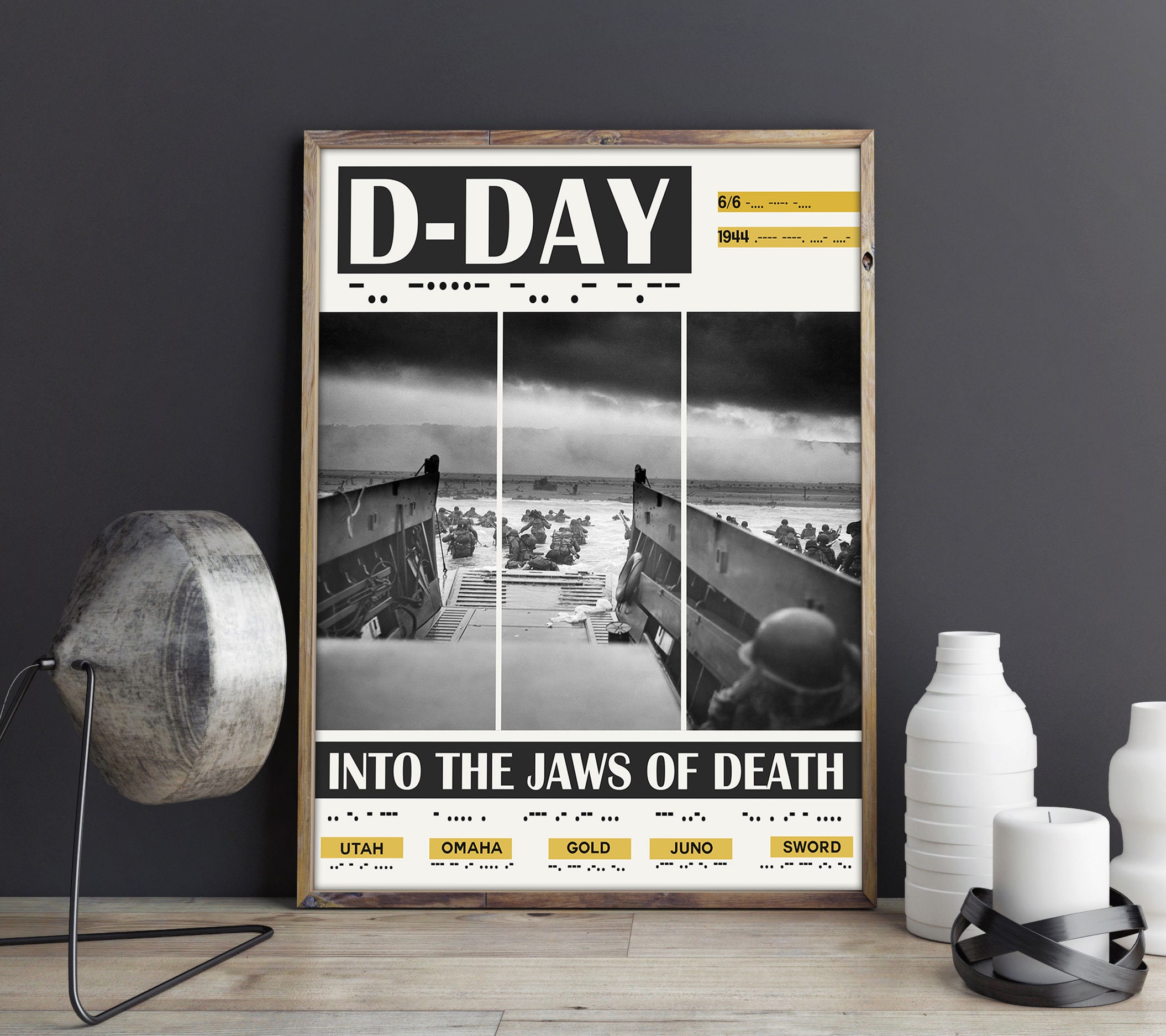 DDay Poster WWII Exhibition Poster of D Day Landings