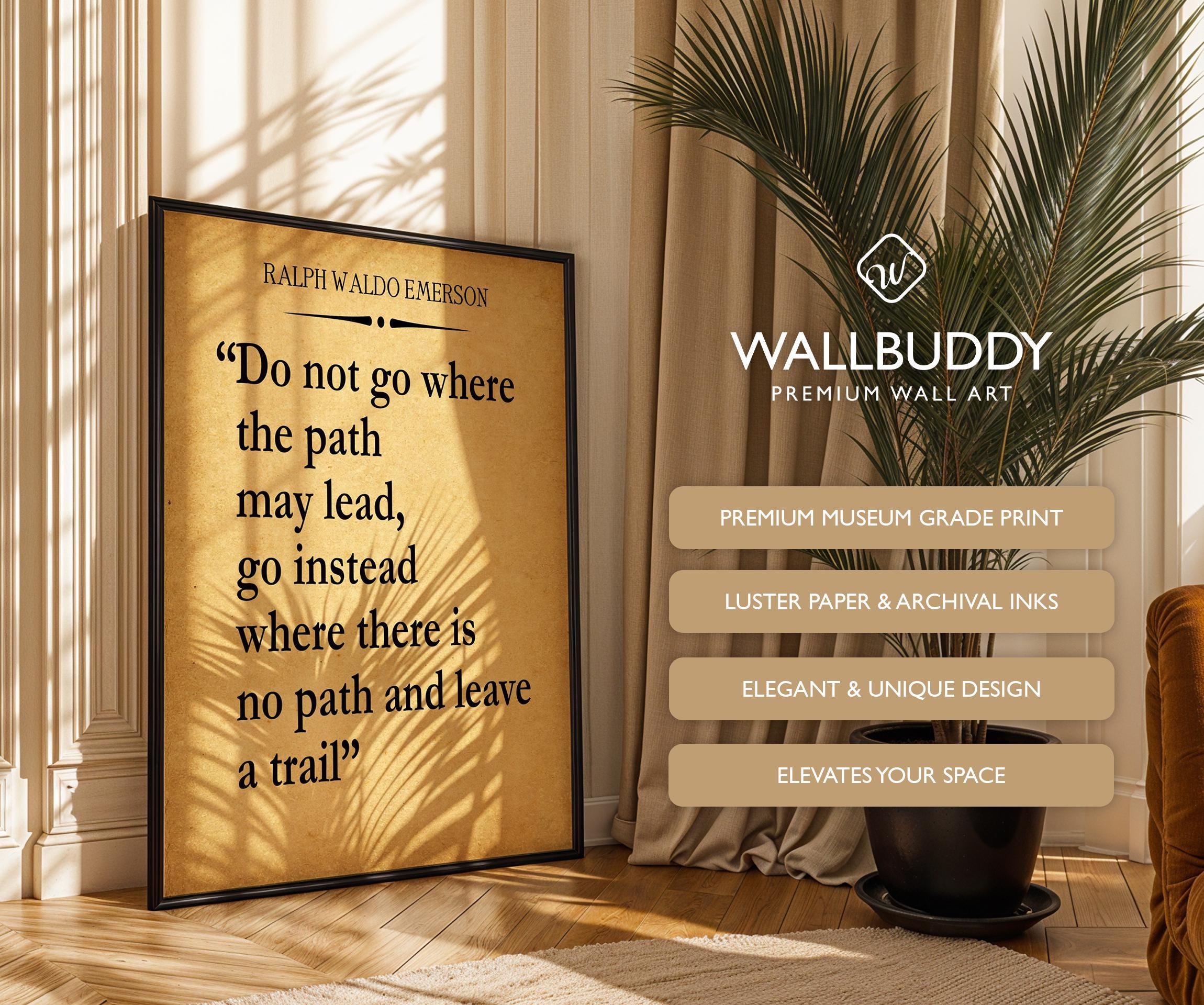 Emerson Quote Print: Inspirational Wall Art, Independence Gift - Etsy