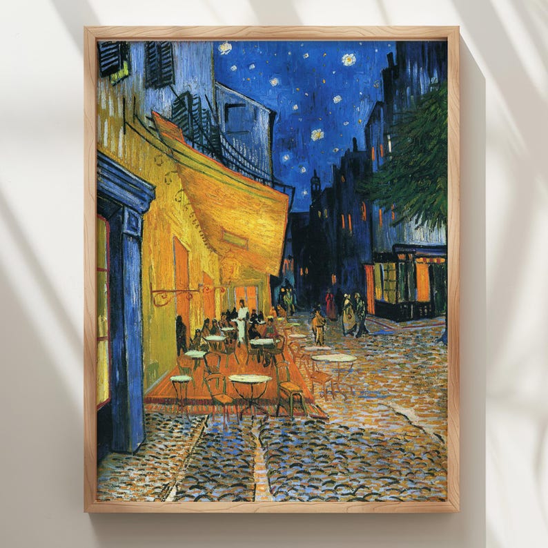 Van Gogh Cafe Terrace at Night Print: Arles, France - Museum Quality image 7