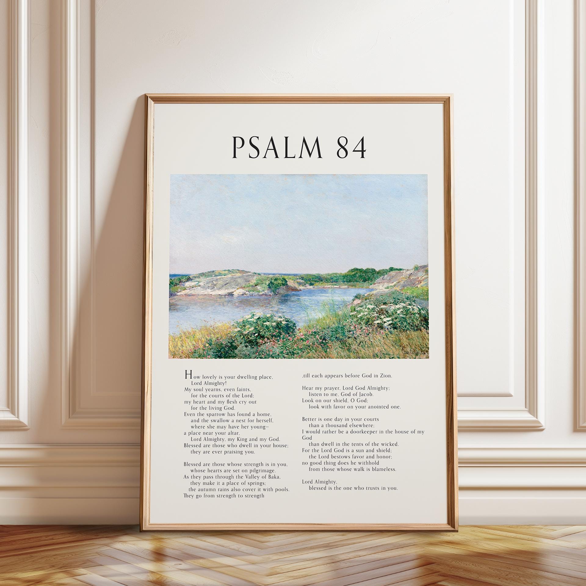 Psalm 84 Bible Verse Wall Art: Vintage Religious Home Decor - Etsy