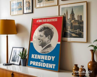 JFK大統領選挙キャンペーンポスター：ヴィンテージ選挙記念品 - Etsy 日本
