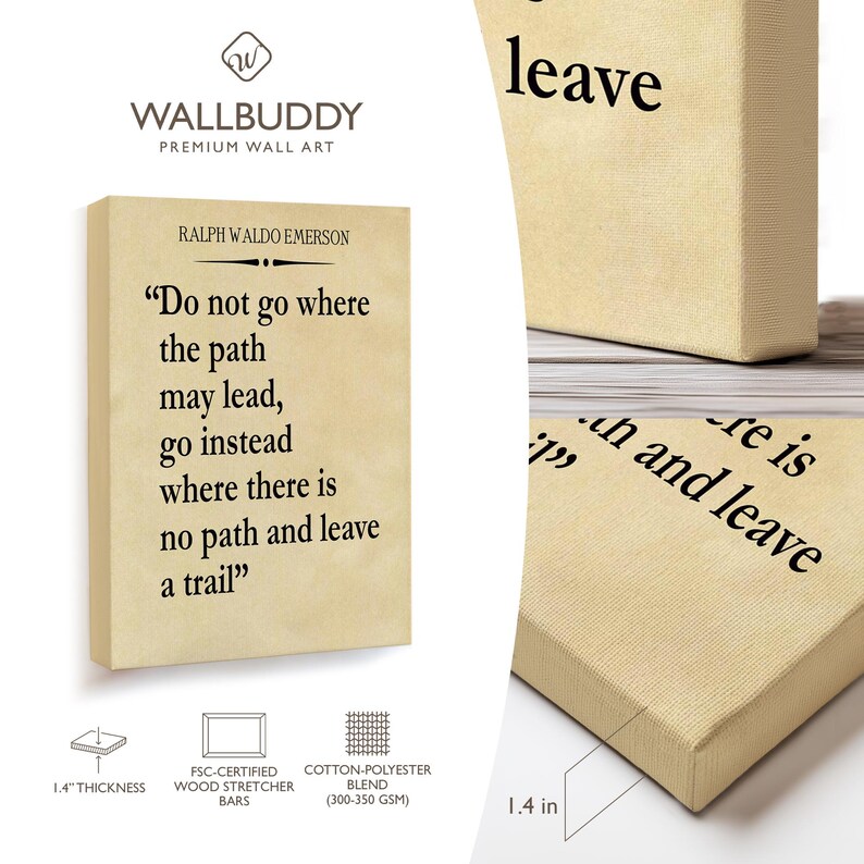 Emerson Quote Print: Inspirational Wall Art, Independence Gift image 6