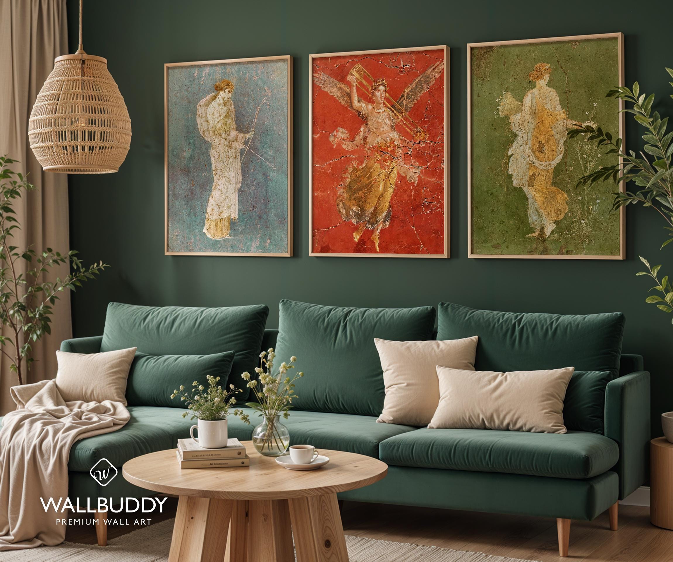 Roman Goddesses Art Print Set: Diana, Flora, Victoria - Classical ...