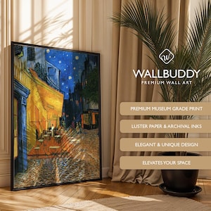 Van Gogh Cafe Terrace at Night Print: Arles, France - Museum Quality image 4