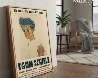 Egon Schiele Exhibition Poster: 1970 Staatsgalerie Vienna