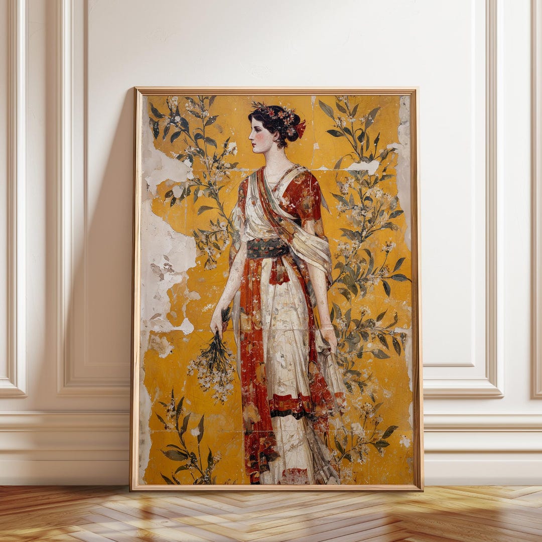 Roman Goddess Victoria Poster | Classic Female Figure Wall Art Decor ...