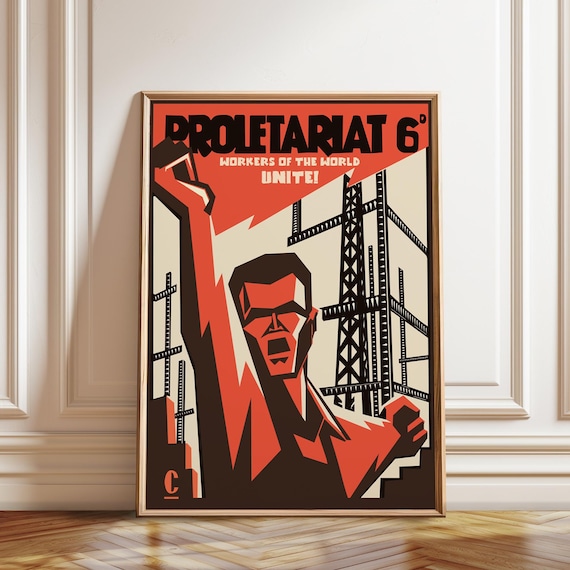 革命的ビジョン 象徴的な共産主義プロパガンダポスター - ソビエト美術