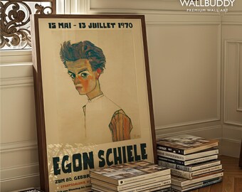 Egon Schiele Exhibition Poster: 1970 Staatsgalerie Vienna