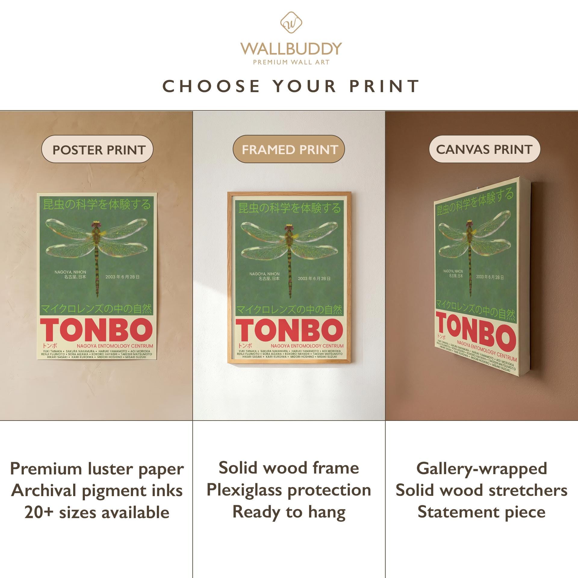 Dragonfly Delight – Tonbo 2003 Nagoya Exhibition Poster | Japanese