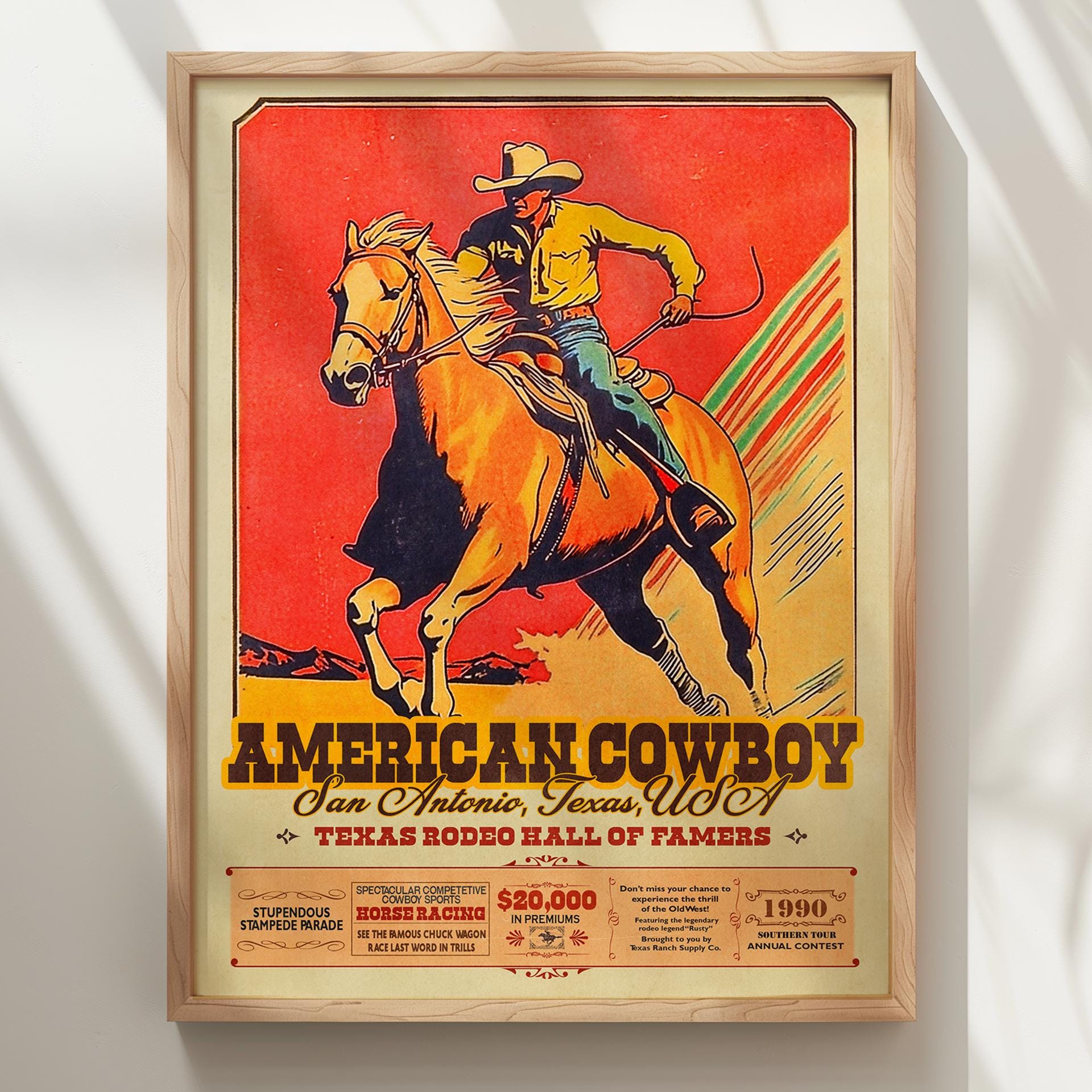 アメリカン・カウボーイ・ロデオ・ポスター：テキサス殿堂
