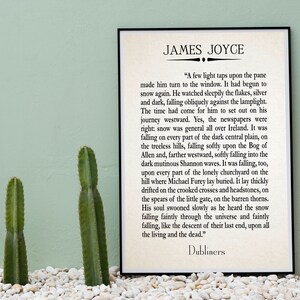 Dubliners by James Joyce the Dead Last Page Book Page Print - Etsy