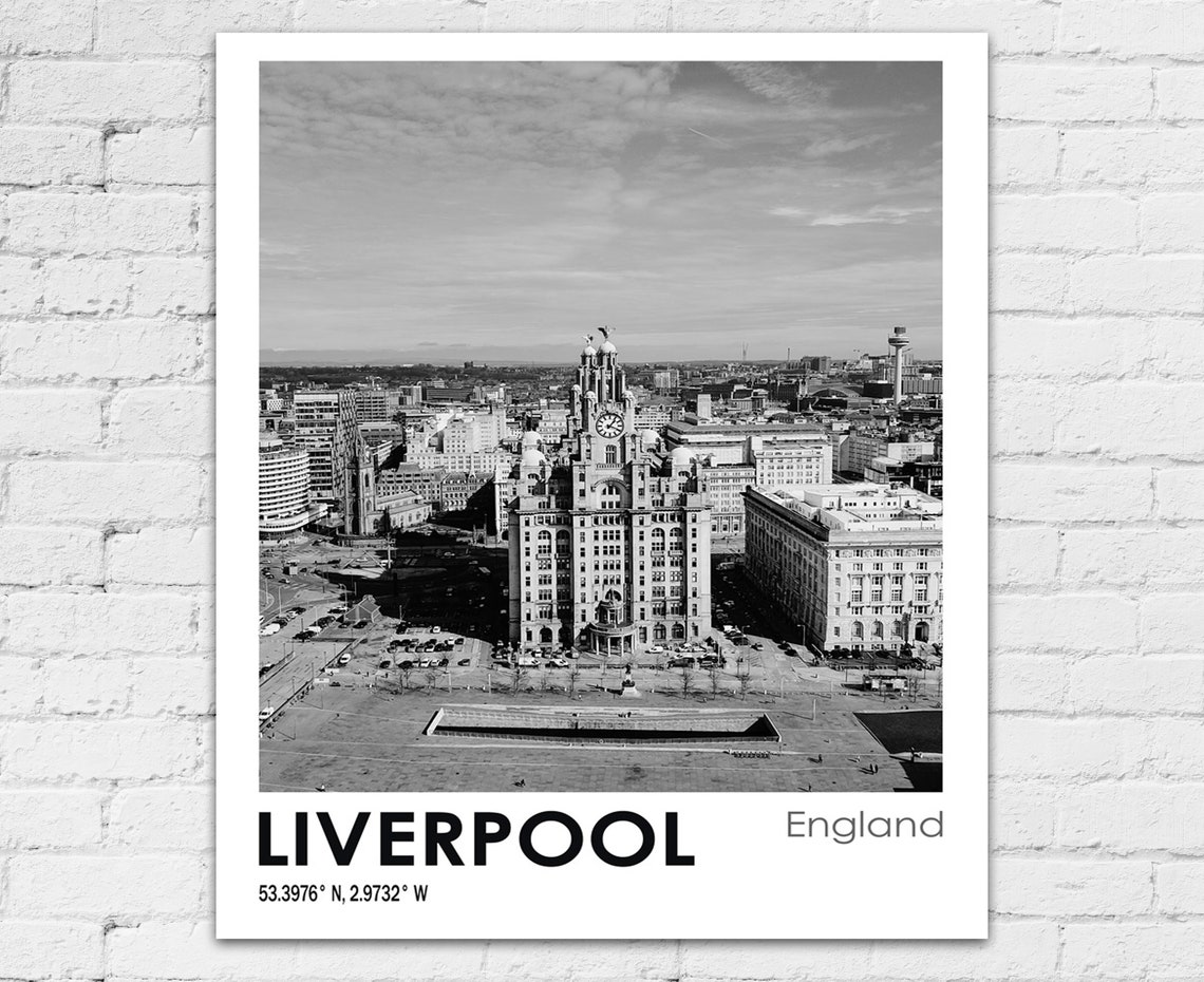 Liverpool Travel Poster Liverpool Photo Print Liverpool Travel Etsy