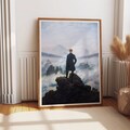 Wanderer Above The Sea of Fog by Caspar David Friedrich 1818 Solitude Poster Explorer Poster Majestic Solitude The Sea of the Fog Poster product logo
