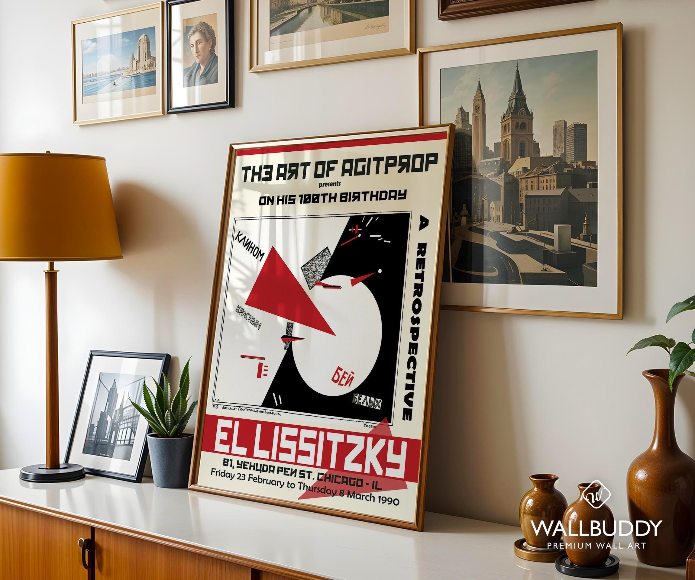 El Lissitzky Museum Poster: Suprematism Art Print - Etsy