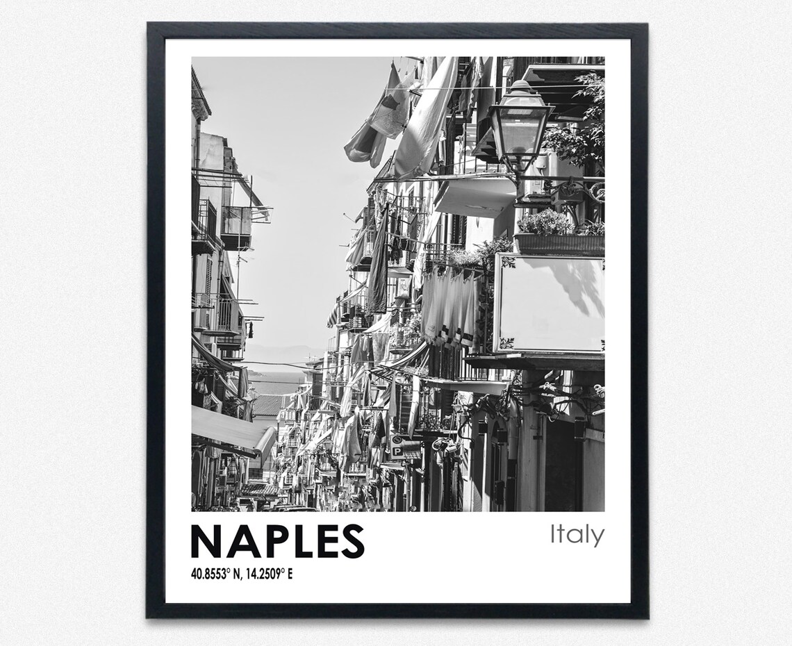Naples Travel Poster Naples Photo Print Naples Travel Art Etsy