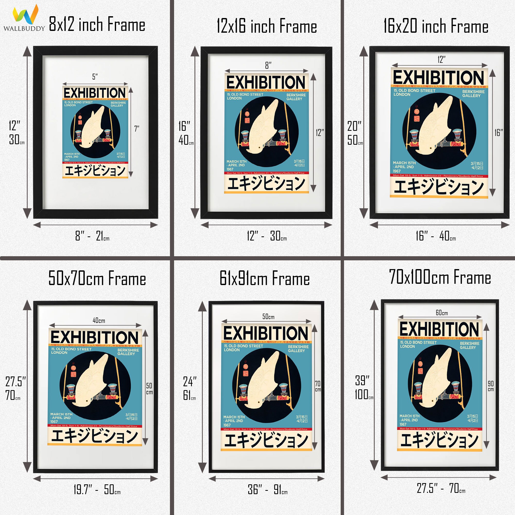 Japanese Art Exhibition Poster London 1967 Unique Japanese Etsy UK