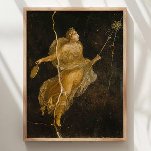 Dancing Maenad Art Print: Ancient Roman Fresco, Bacchic Mythology image 7