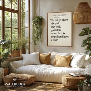 Emerson Quote Print: Inspirational Wall Art, Independence Gift image 2