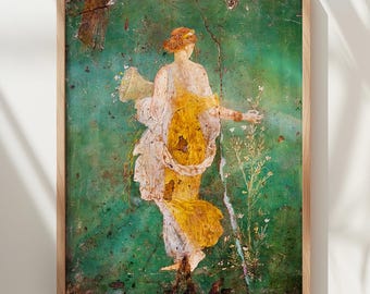 古代ローマの女神フローラの版画：ポンペイのフレスコ画 - Etsy 日本