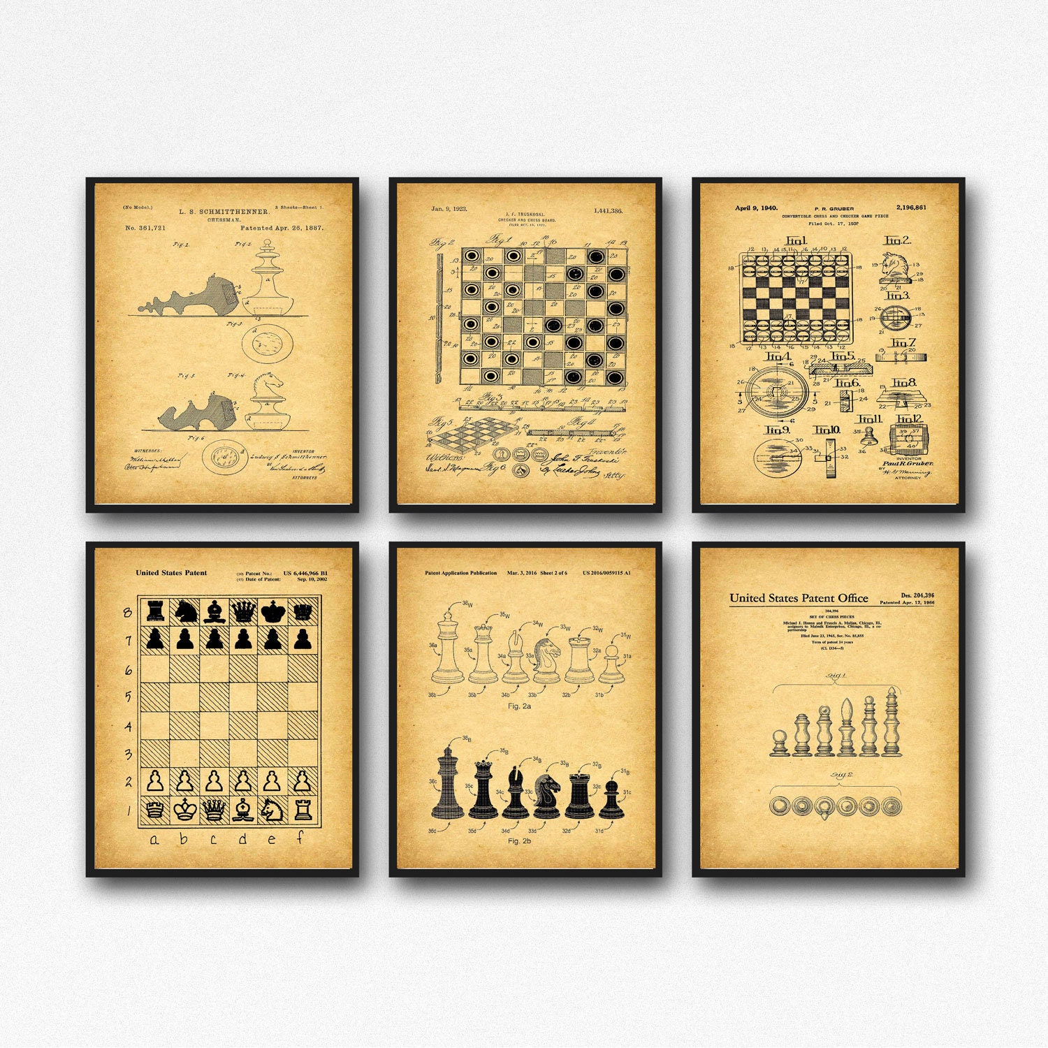 Chess Playing Decor Chess Gift Set Chess Decor Set of 6 WB497502