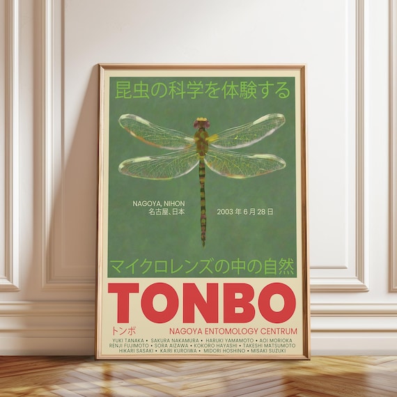 Dragonfly Delight – Tonbo 2003 Nagoya Exhibition Poster | Japanese