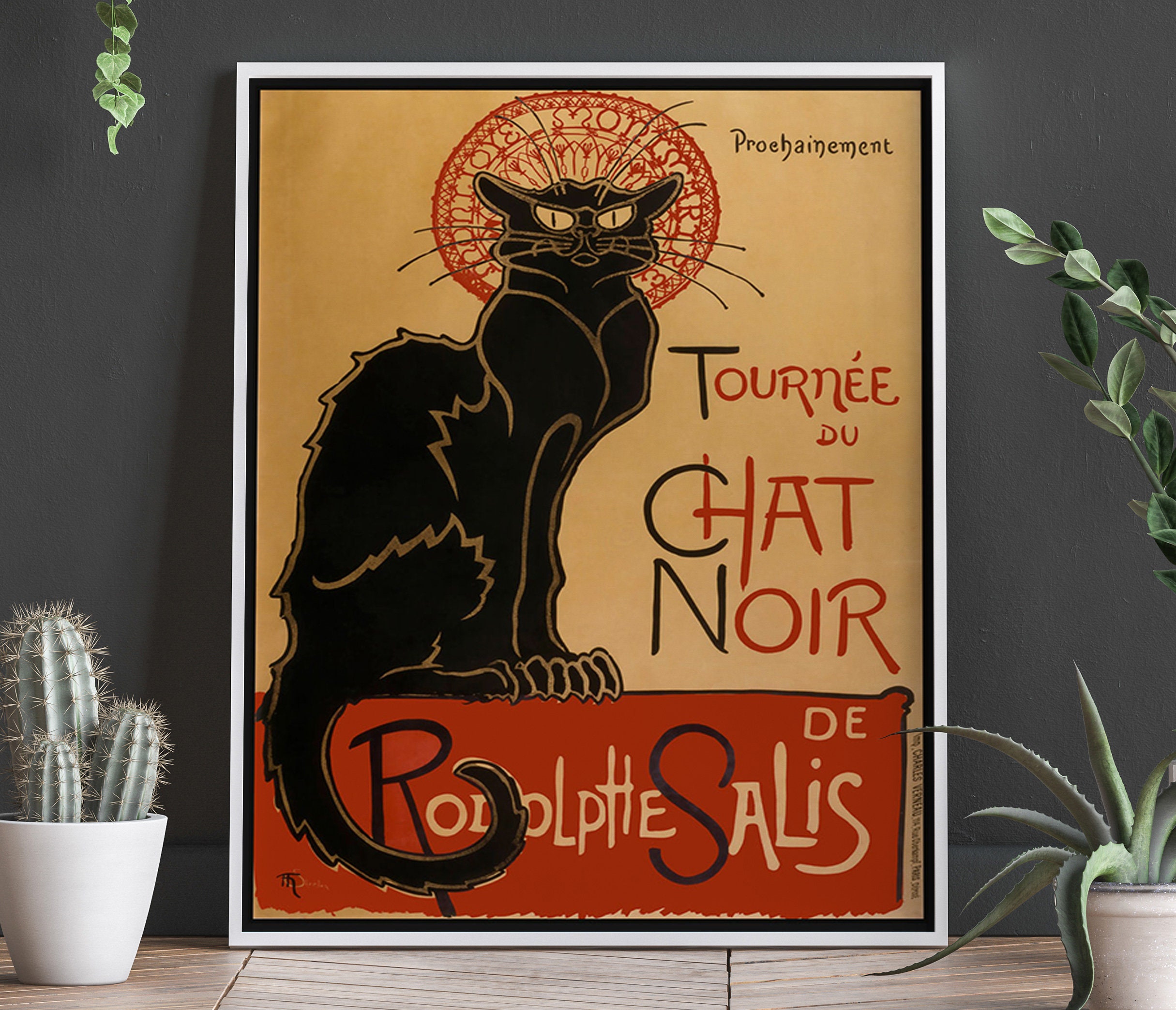Le Chat Noir print - Vintage travel style original design - Places We Luv
