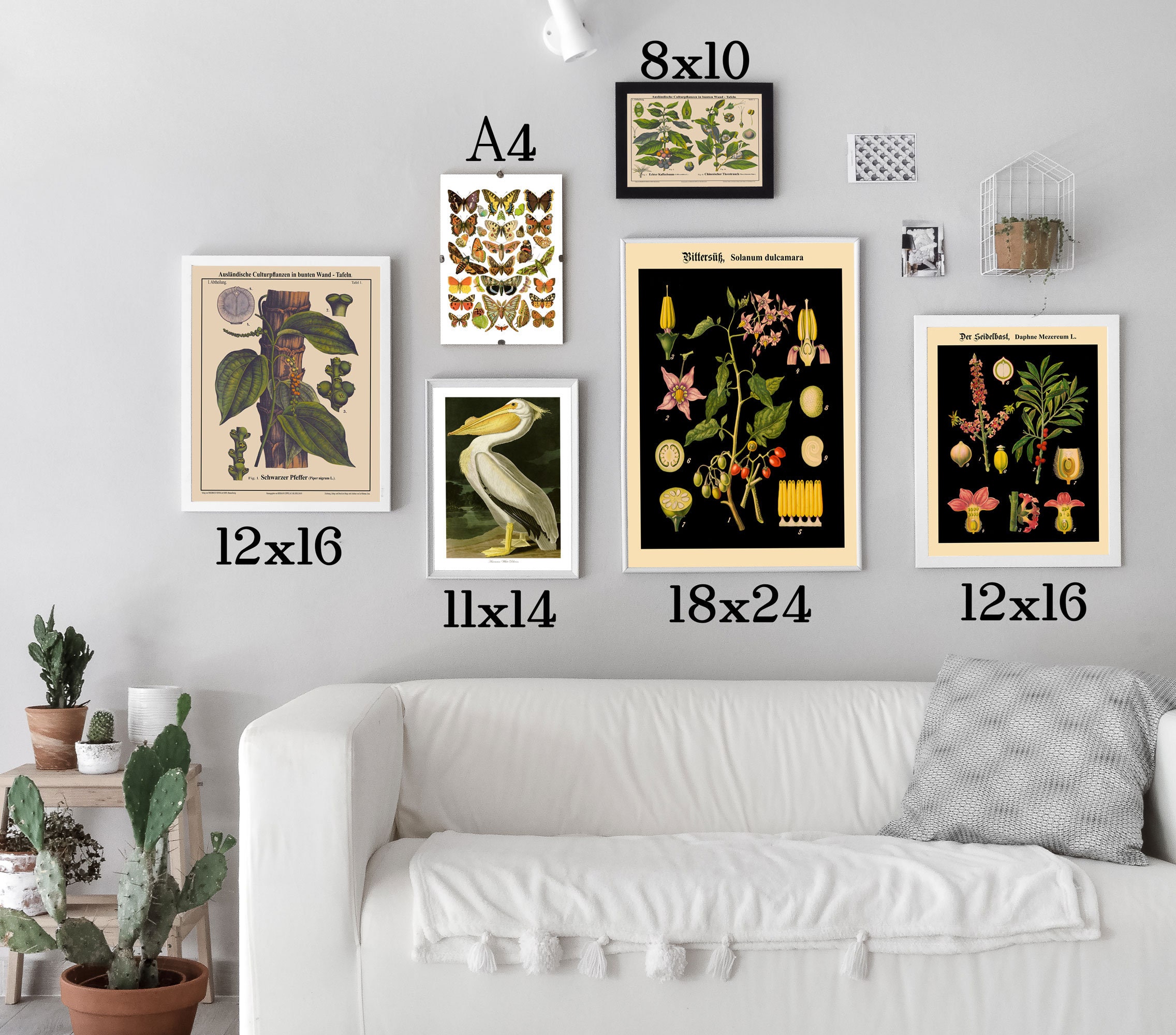 Gallery Print Set of 6 Ready to Frame Gallery Wall Prints