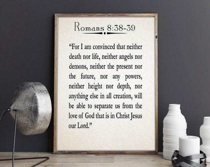 Scripture Quote Bible Quote from Book of Romans 8:38