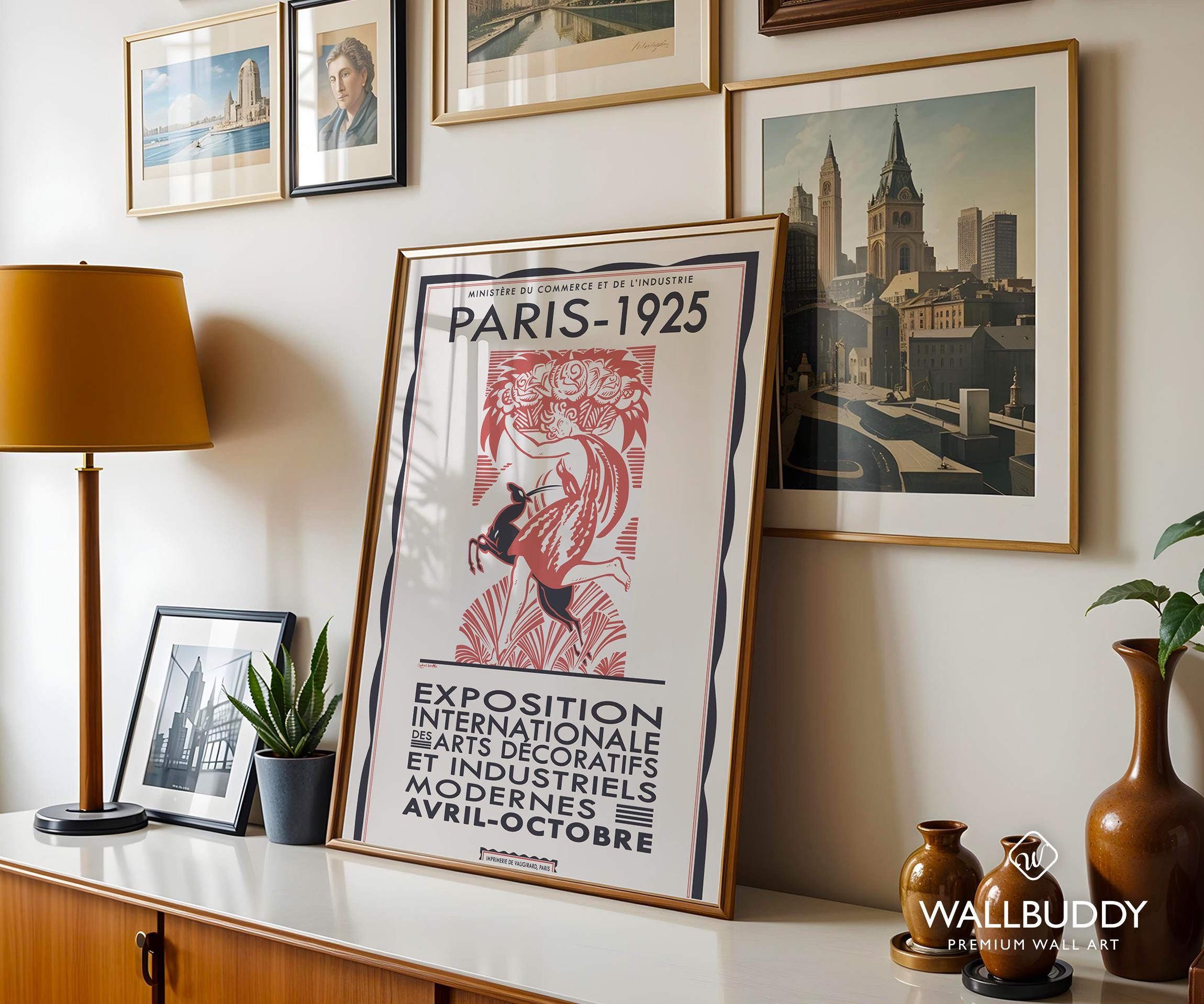 Paris Poster 1925 International Exhibition of Modern