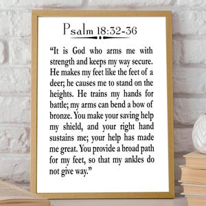 18:23-36 psalm citaat bijbel decor bijbel kunst aan de muur psalm cadeau voor christelijke posters christelijke prenten schrift decor schrift kunst aan de muur