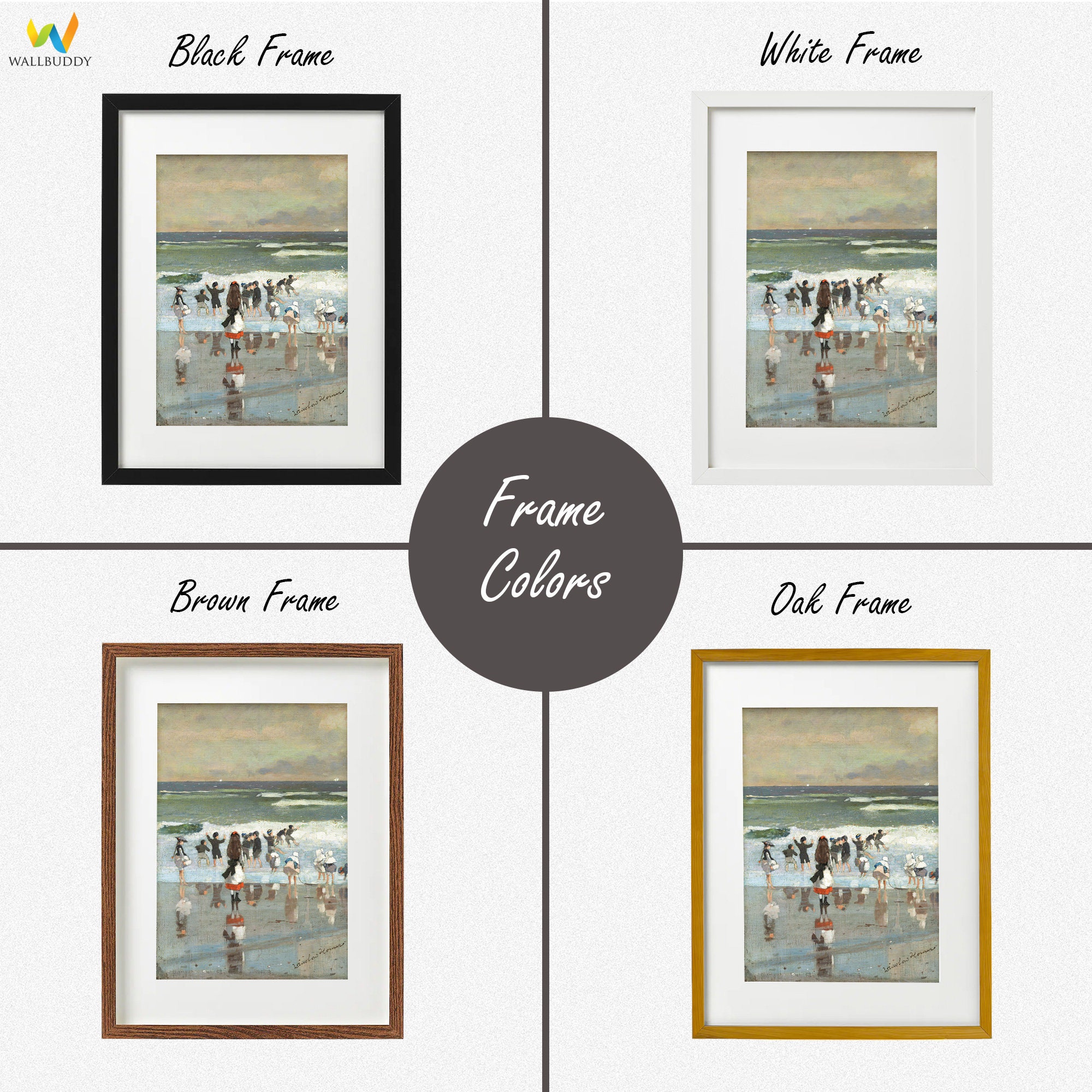 Beach Scene by Winslow Homer 1869 Impressionist Art Impressionist Painting American painting