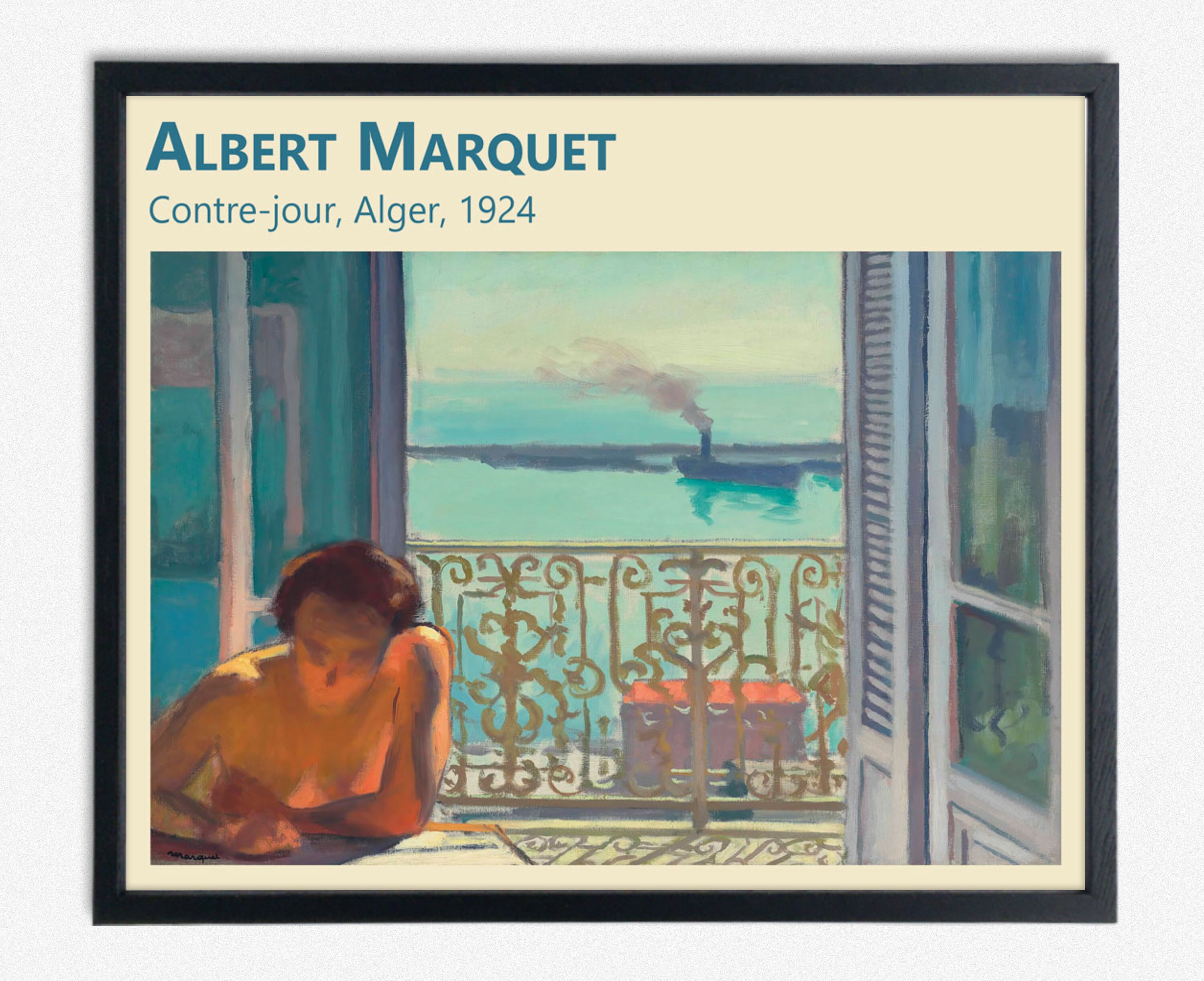 Albert Marquet Fauvist Painting Contrejour Alger 1924 Etsy UK