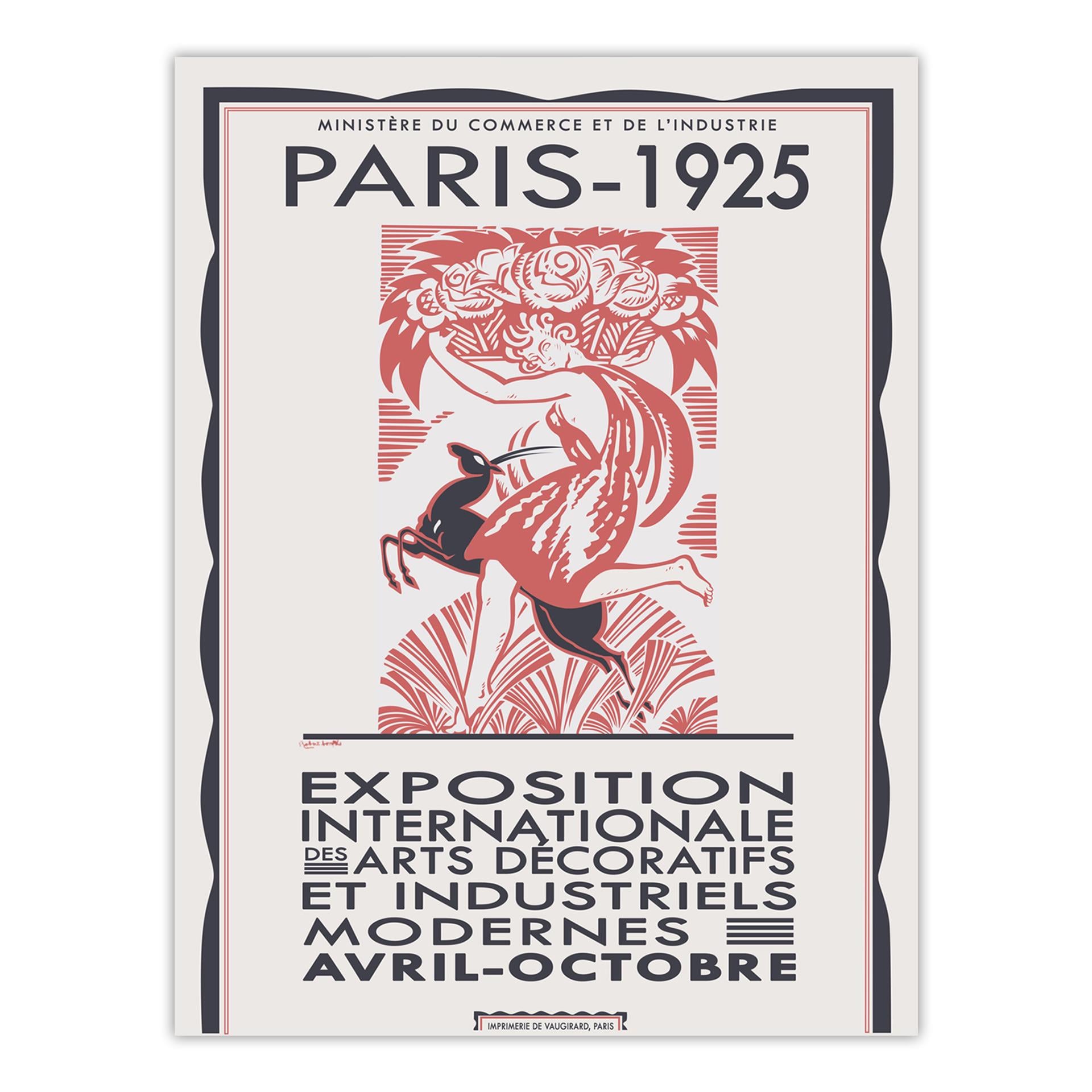 1925年パリ・アールデコ展ポスター：額入りまたはキャンバスプリント