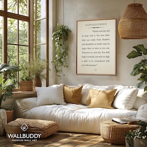 Ralph Waldo Emerson Quote Print: Inspiring Recovery Wall Art image 2