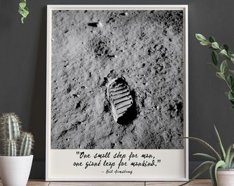 Moon Footprint One Small Step for a Man Neil Armstrong July 1969