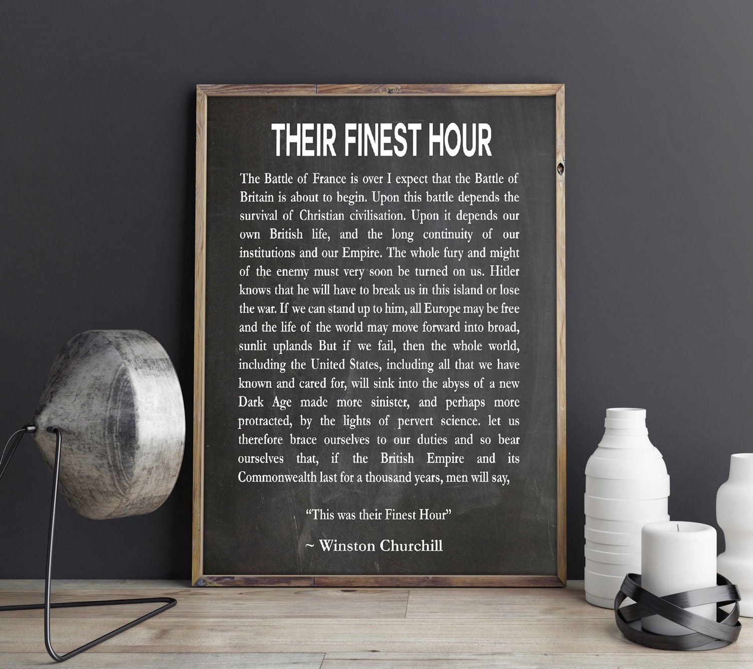 Their Finest Hour Speech By Winston Churchill Speech Etsy