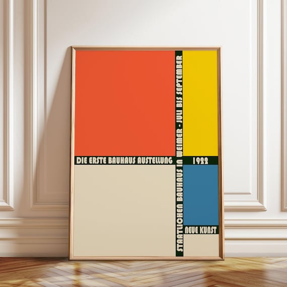 Bauhaus Exhibition Poster 1922: Museum Grade Art Print - Etsy