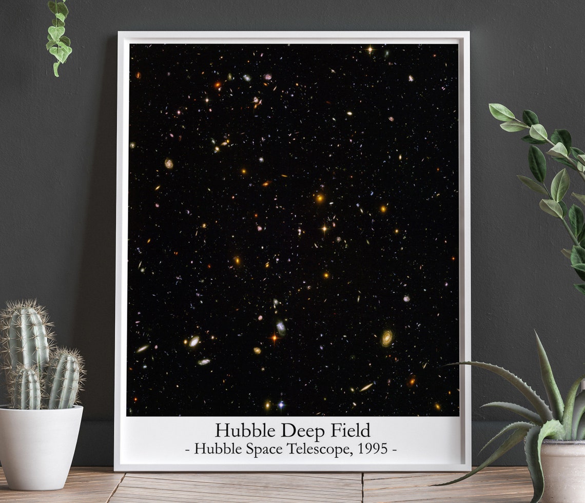 Hubble Deep Field Hubble Telescope Photo Famous Space Photo - Etsy