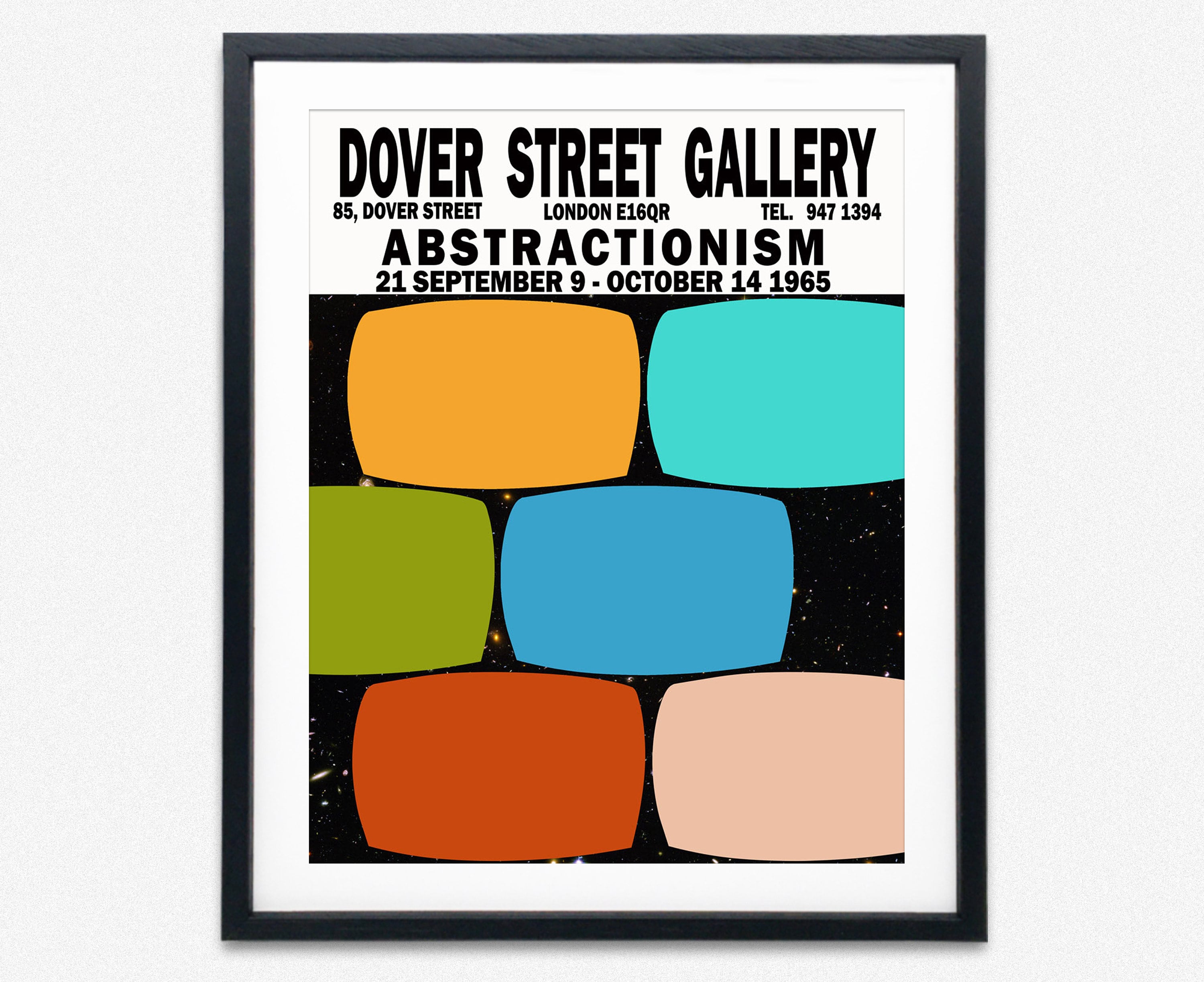 Abstract Exhibition Poster London Art Gallery Exhibition Print Wall Art