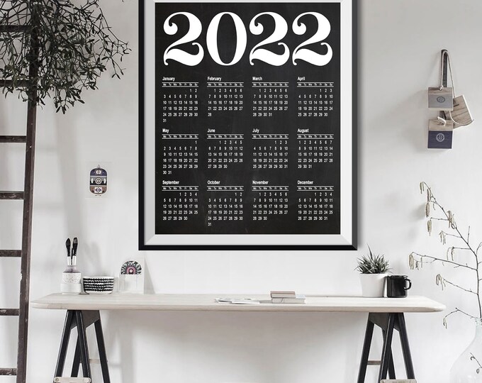 Calendar 2022 Calendar Print Large 2022 Large Office Calendar