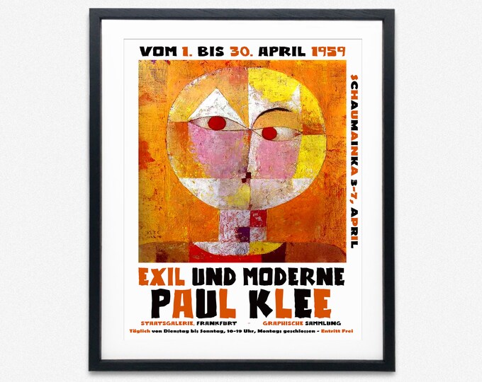 Museum Exhibition Poster Paul Klee Modern Art Exhibition Poster