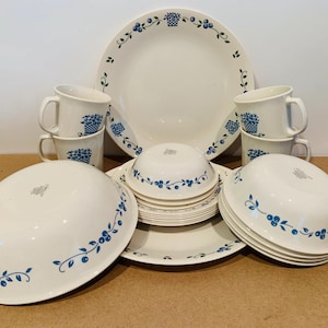 Corelle Blueberry Bouquet Dinnerware