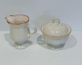 Mikasa Country Charm Strawflowers Sugar and Creamer Set