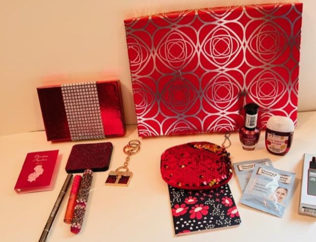 Custom Red Christina Aguilera Beauty Box Gift Set Etsy