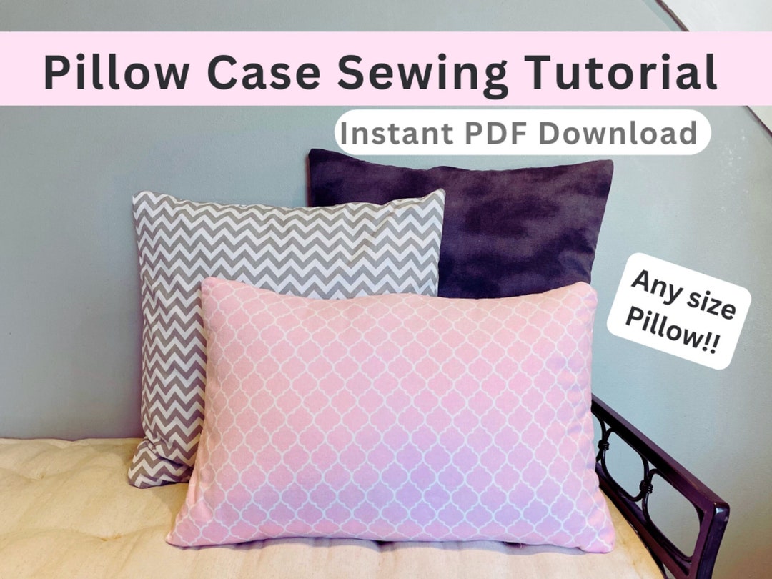 EASY Pillow Case Sewing Tutorial, Envelope Pillow Case Cover Sewing