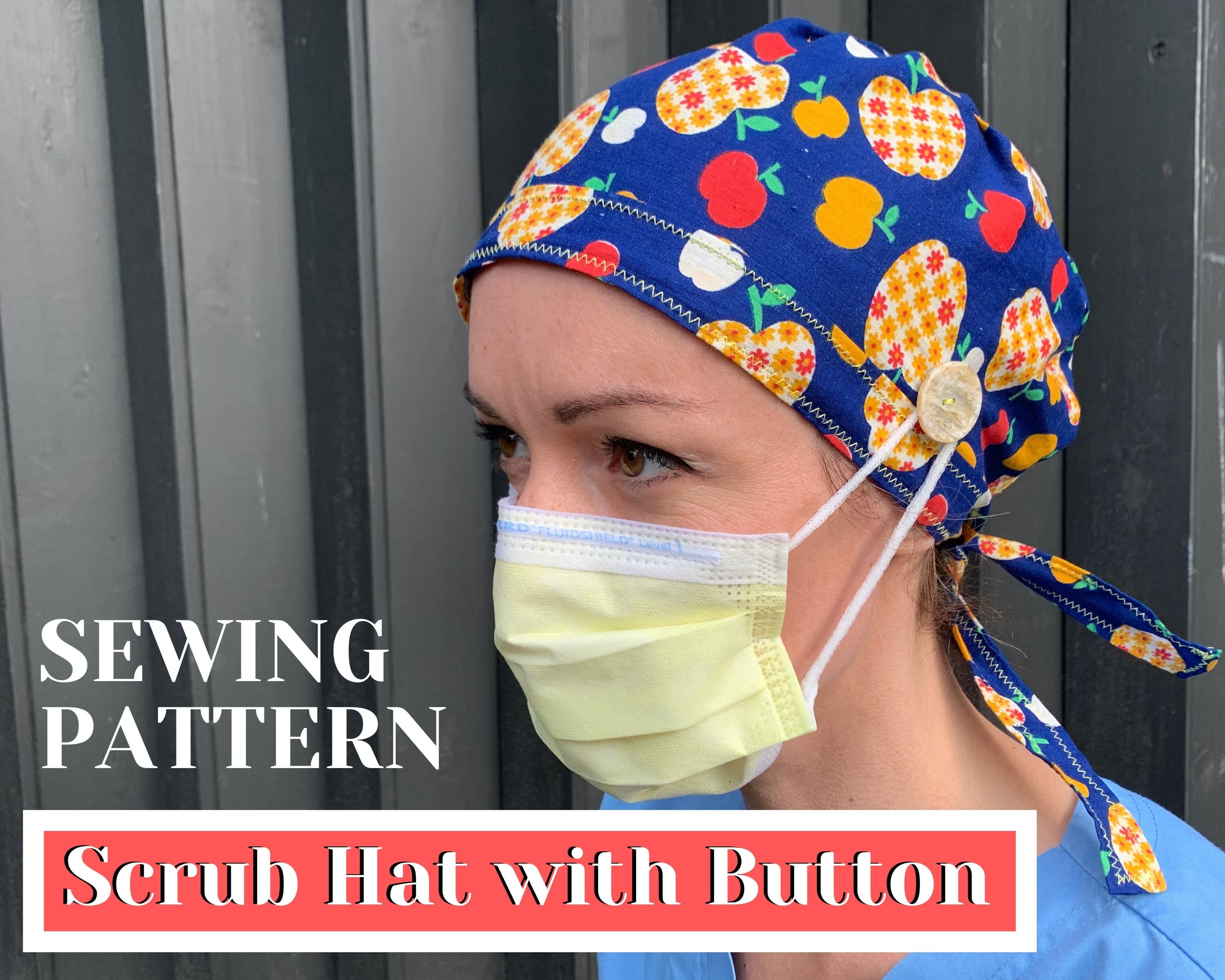 Scrub Cap SEWING PATTERN PDF Surgical Cap Sewing Pattern - Etsy Canada