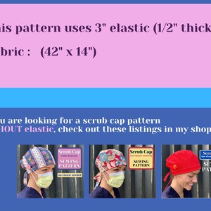 Scrub Hat SEWING PATTERN PDF Surgical Cap Sewing Pattern - Etsy
