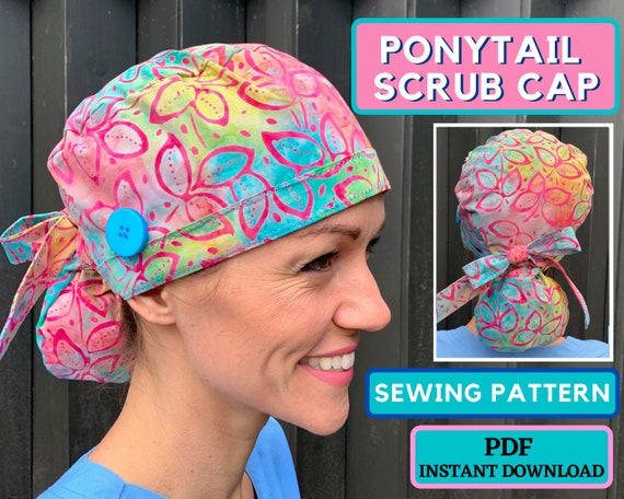 Scrub Cap Printable Pattern And How To DIY Tutorial Get My, 59% OFF